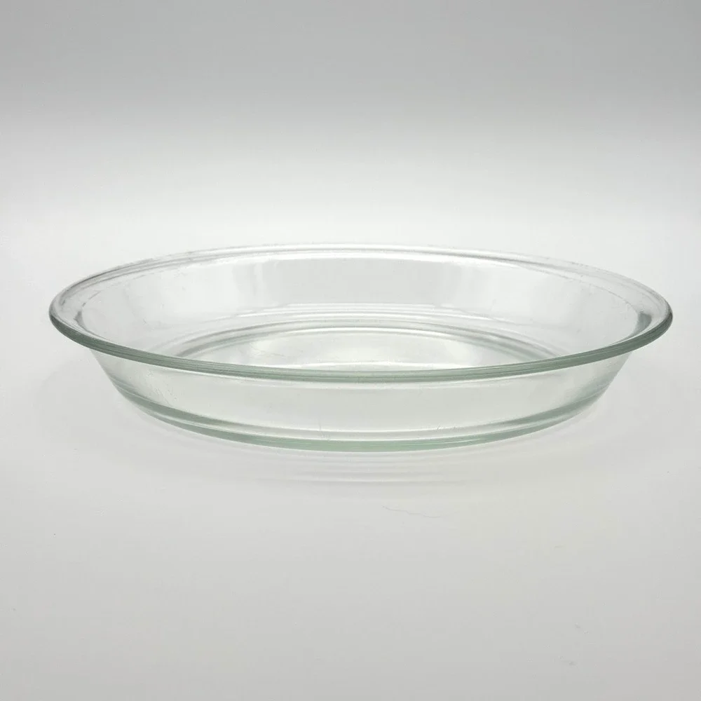 Pyrex 209 Pie Plate 9 Inch Clear Glass Round Baking Dish Vintage 1950s